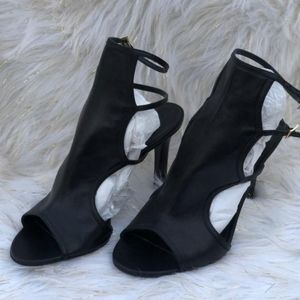 Tamara Mellon Black Trouble Maker Sandals